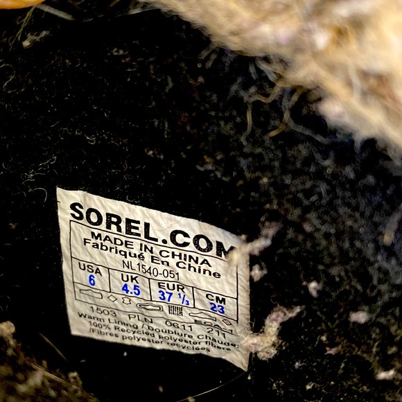 Sorel talk winter boots size 6 - Picture 3 of 4